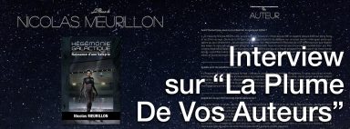 Nicolas MEURILLON, mon interview sur La Plume De Vos Auteurs